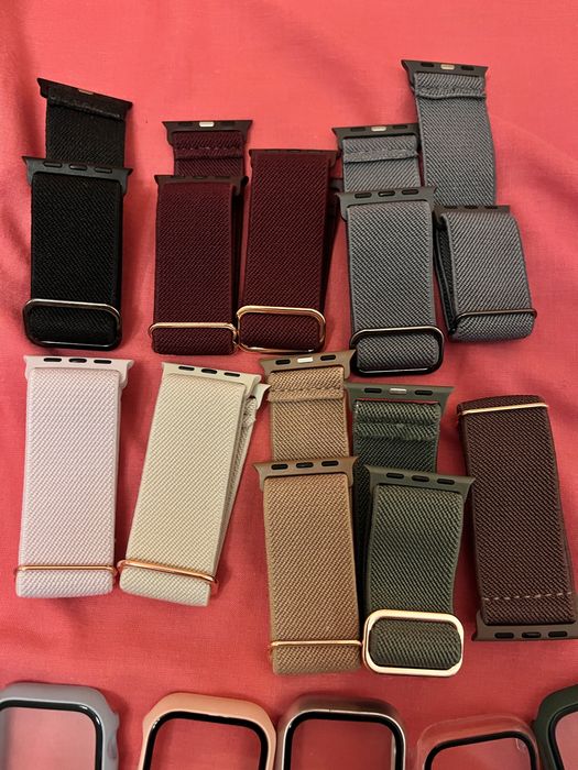 10 Braceletes apple watch e 11 proteções ecrã 41mm