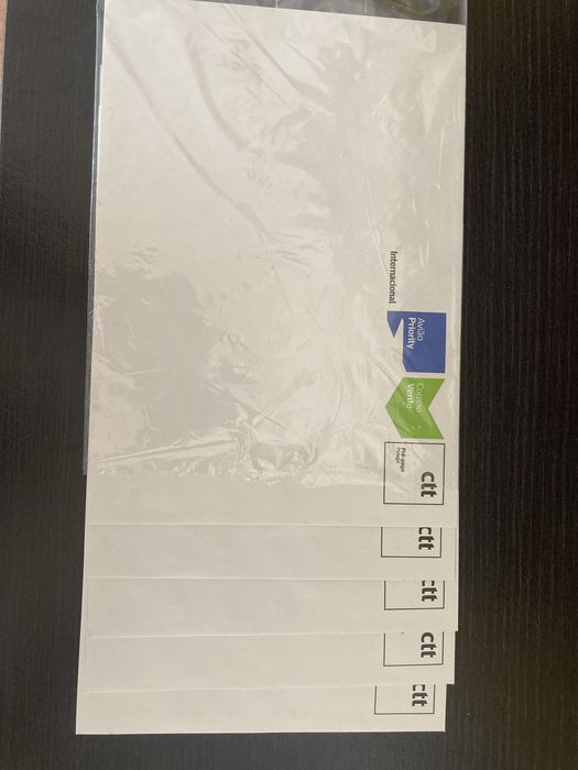 5x Envelopes Correio Verde Internacional