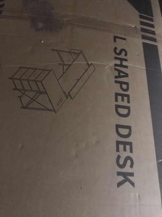 Г-подібний білий письмовий стіл APEX PO-HZAX240712004 з бічною шафою