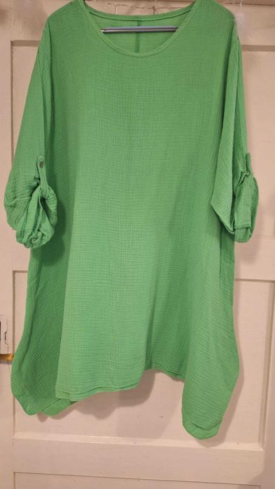 Tunika bawełniana. Lekka miękka. Duży rozmiar.