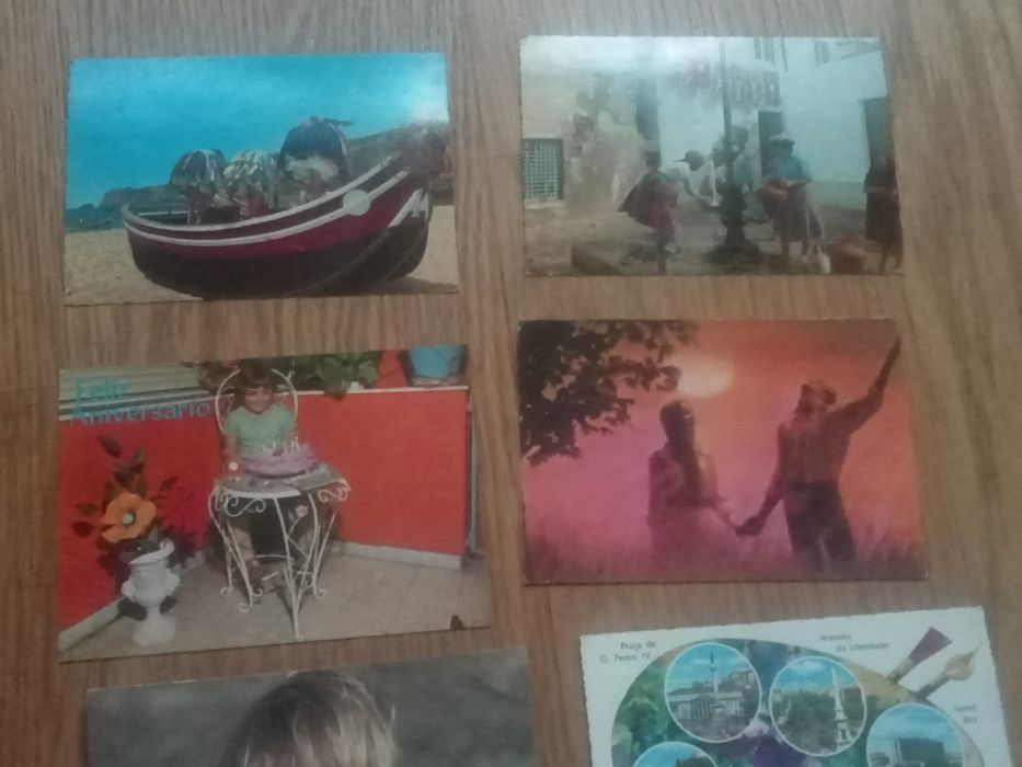 Lote de 16 postais anos 60/ 70