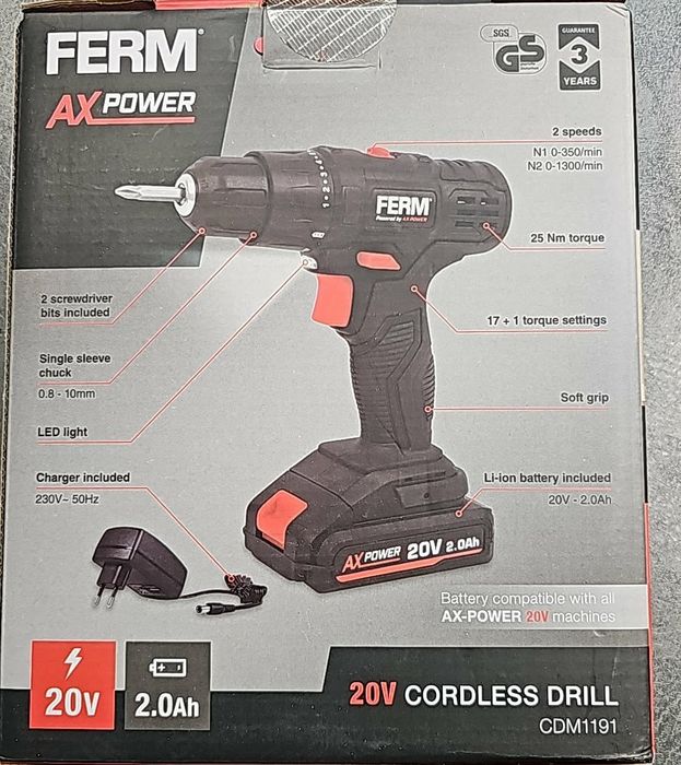 Wkrętarka Ferm CDM1191