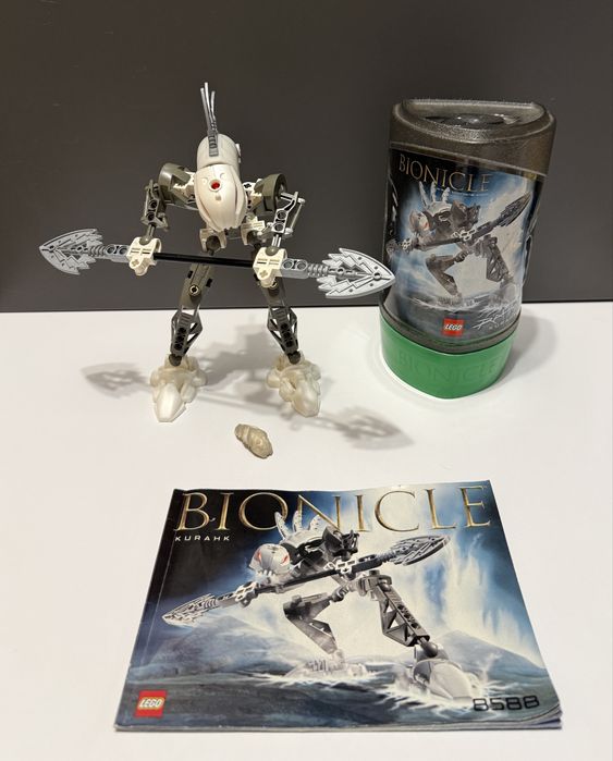 LEGO Bionicle 8588 - Kurahk, komplet z instrukcją i pudełkiem