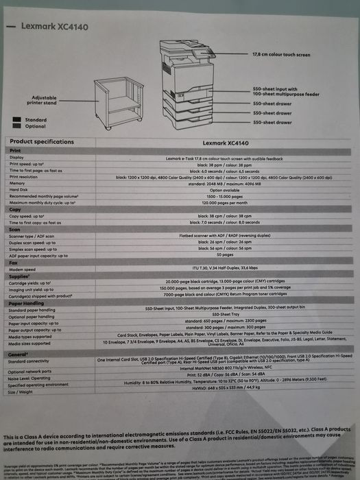 Impressora Lexmark  XC4140