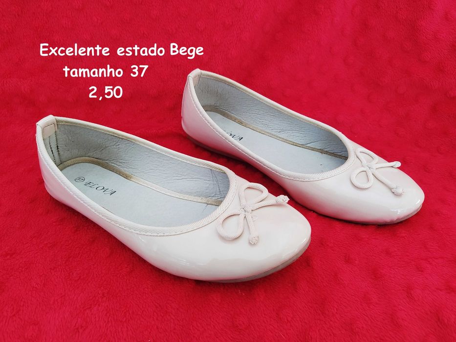 Sabrinas bege tamanho 37 a 2,50