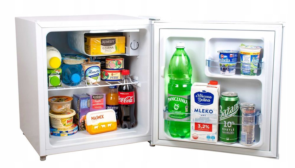 Mini lodówka do Biura Hotelowa BIAŁA 50cm 43L Minibar Podblatowa BC-45