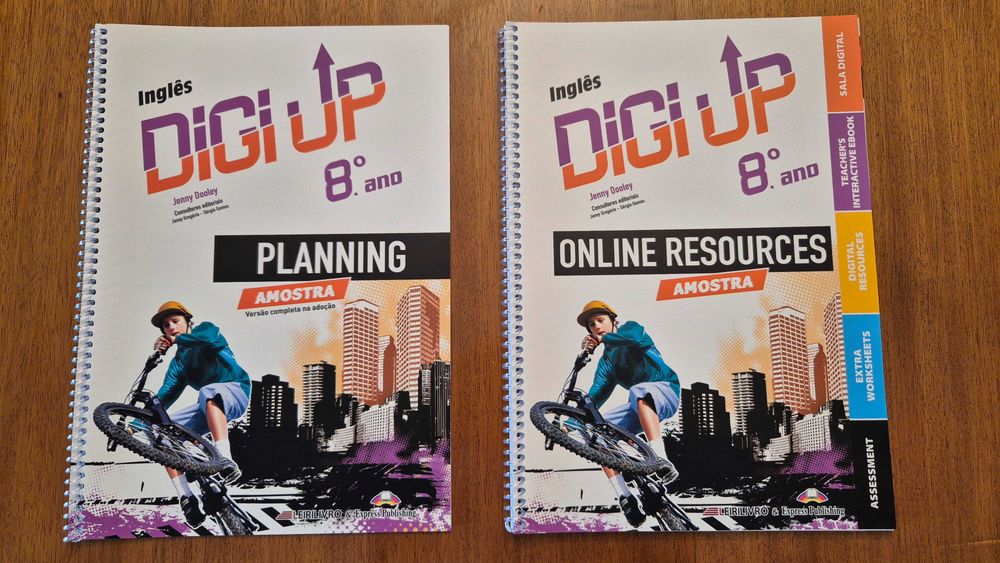 Vendo Manual do Professor e materiais de Inglês DIGI UP 8º Ano - NOVO!