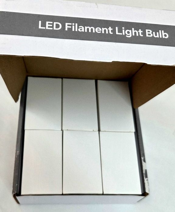 lâmpadas led filamento g45 e27 4w 2200k – pack de 6
