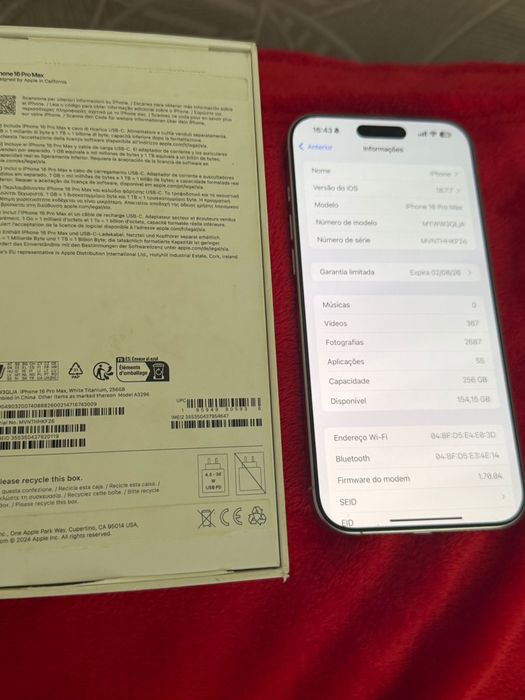 Iphone 16 pro max como novo