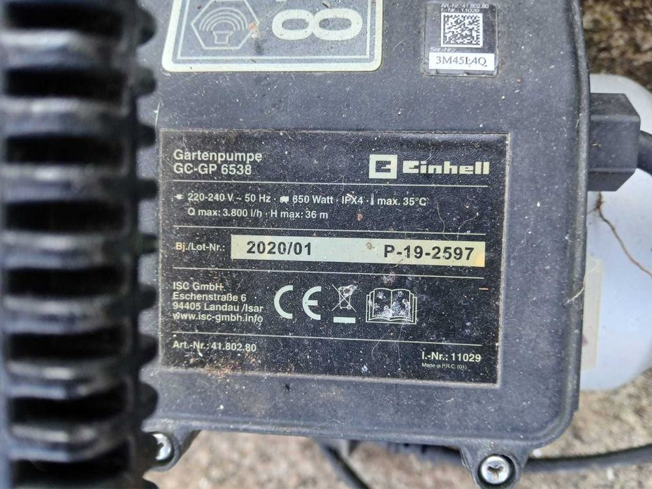 Bomba de trasfega Einhell GC-GP 6538