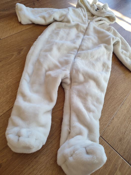 Kombinezon biały miś