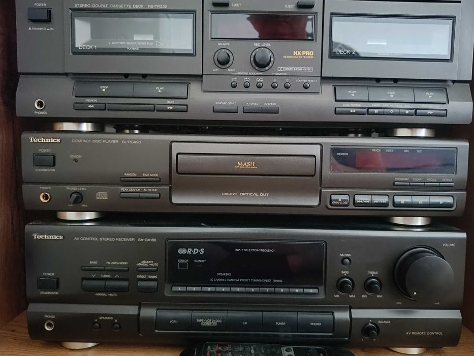 Wieża Technics 3 elementy pilot