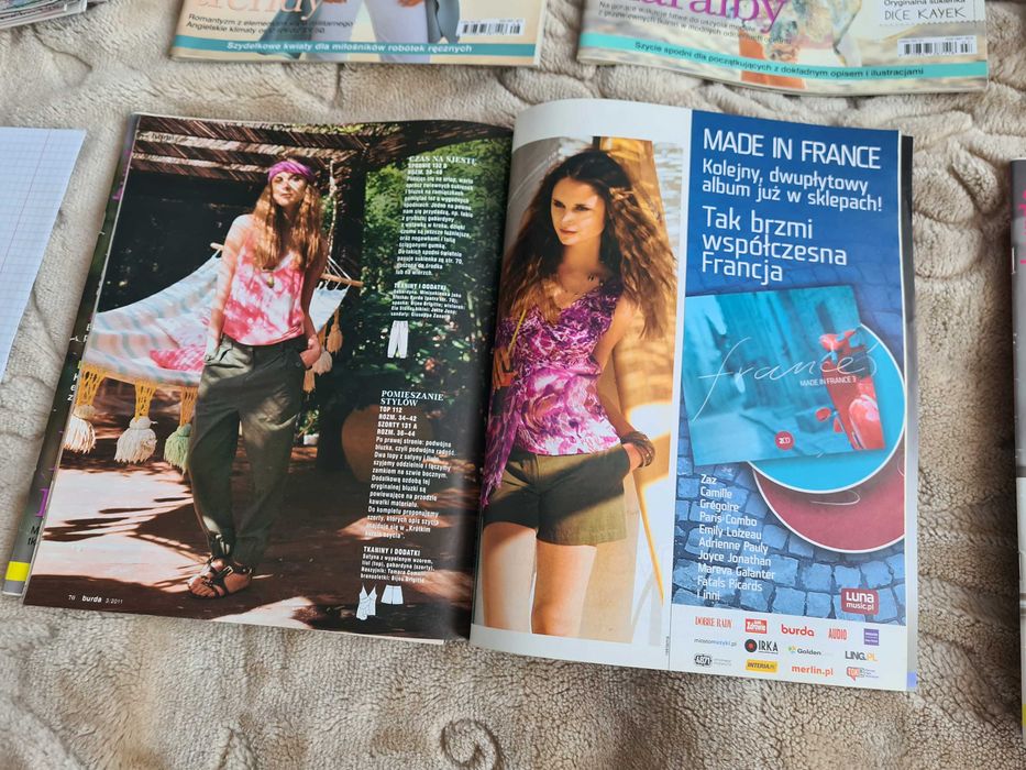 Burda rocznik 2011 kompletny wykroje misięcznik