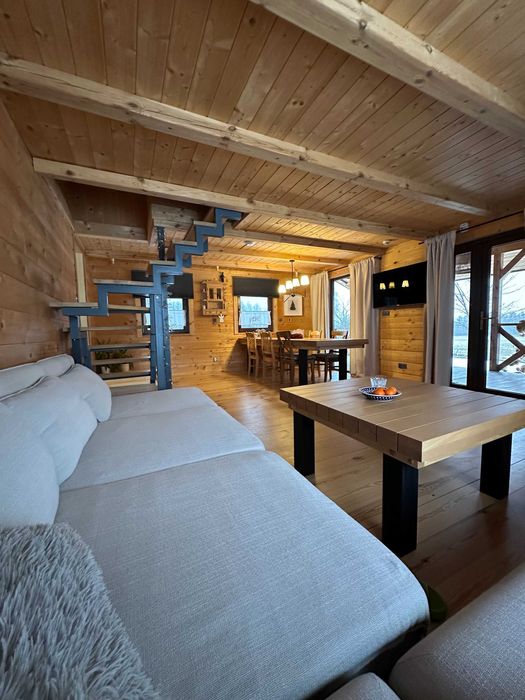 Brzozowa Polanka- Domek nr 2. Kominek. Jacuzzi. Sauna. 10 osób.