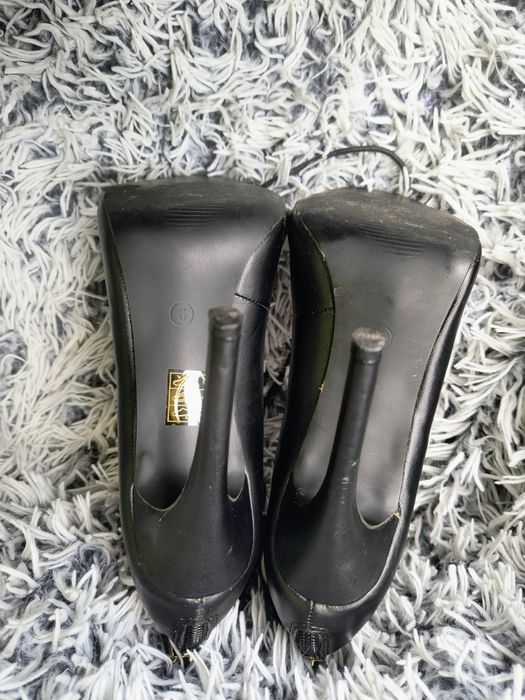 Seksowne czarne szpilki sznurowane PUBLIC DESIRE roz. 38 gladiatorki