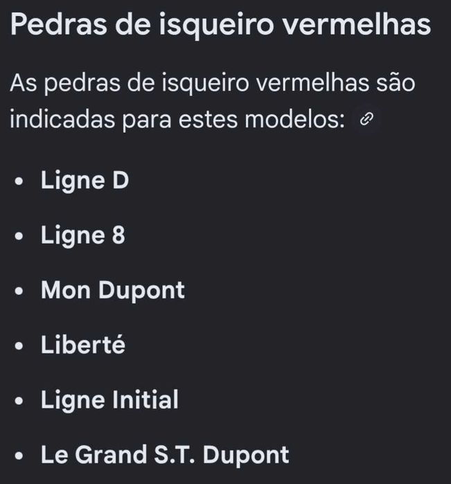 S.T.Dupont Paris Pedras para Isqueiro Originais