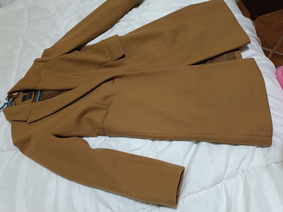 sobretudo cor camel S