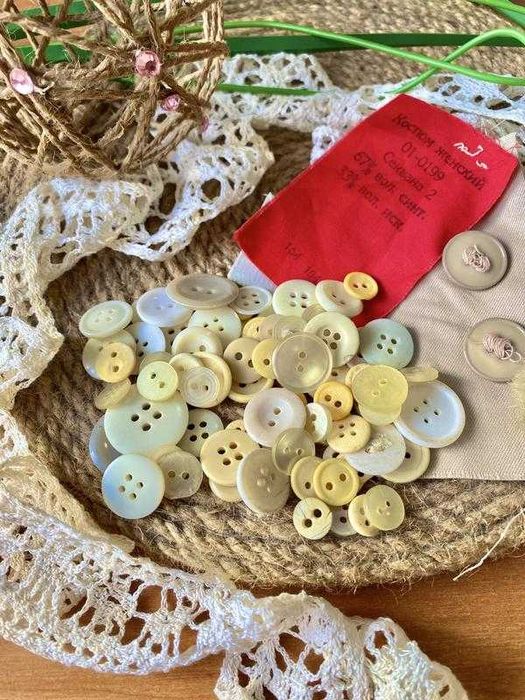 Старинные перламутровые пуговицы модный большой лот