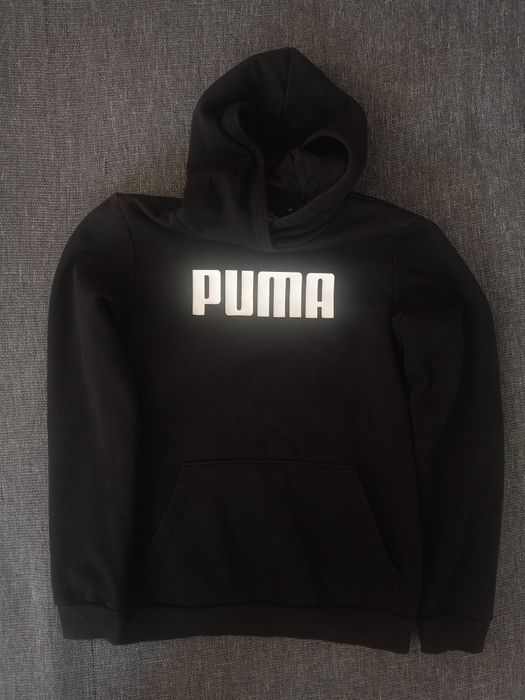 Bluza Puma czarna z kapturem rozmiar 164