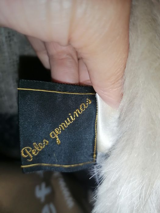 Casaco pele genuína