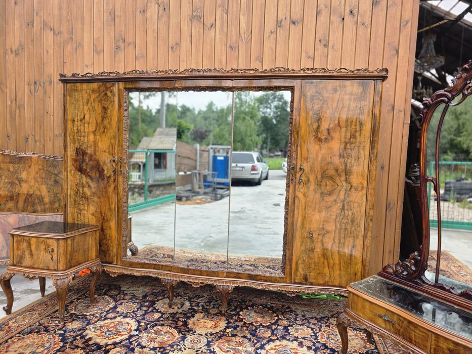 Sypialnia ART DECO barok orzech komplet #1912 Stylowy Węgrów