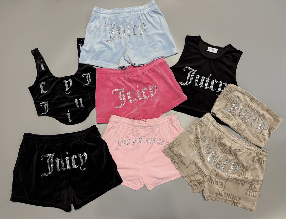 Велюрові шорти, топи Juicy Couture оригінал в наявності нові Xs, S, M