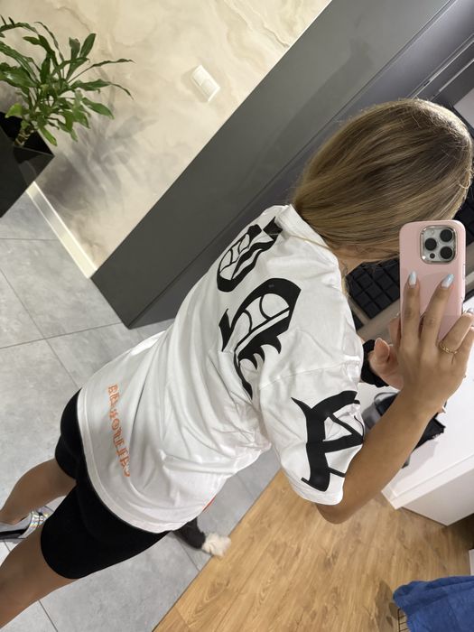 Biały t-shirt Los Angeles Primark