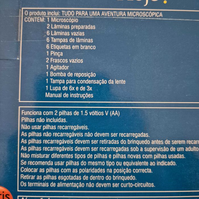 Prenda Microscópio NOVO Selado Discovery Channel PRENDA