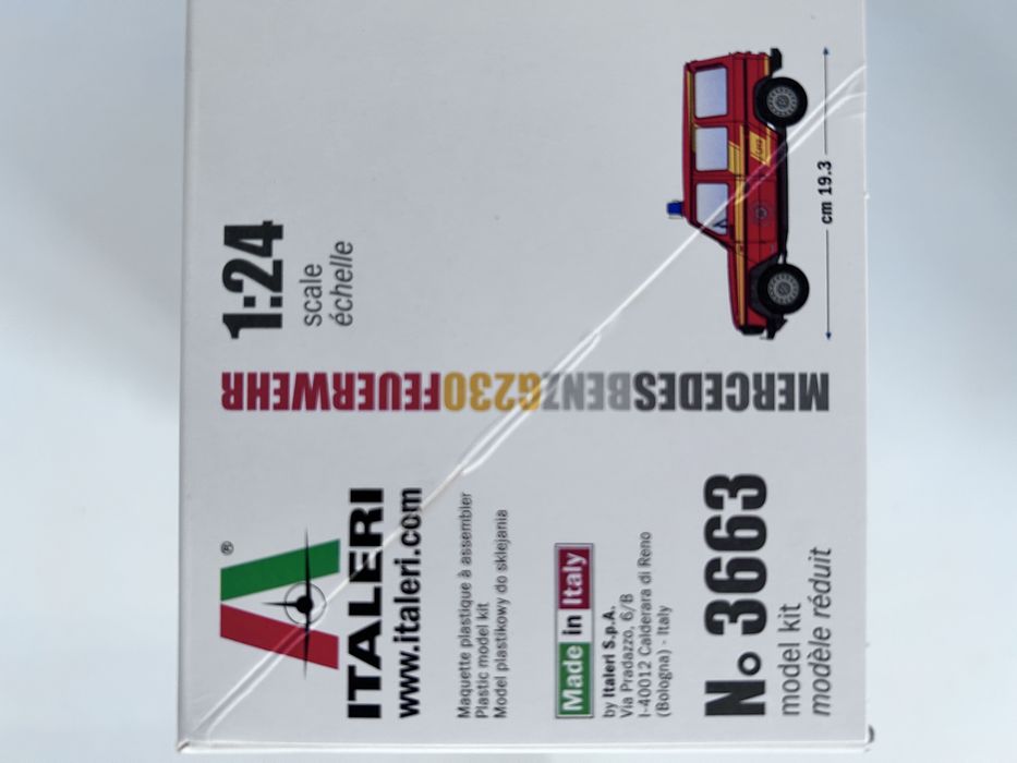 Samochód Straż pożarna Mercedes Benz G230 model Italeri 3663