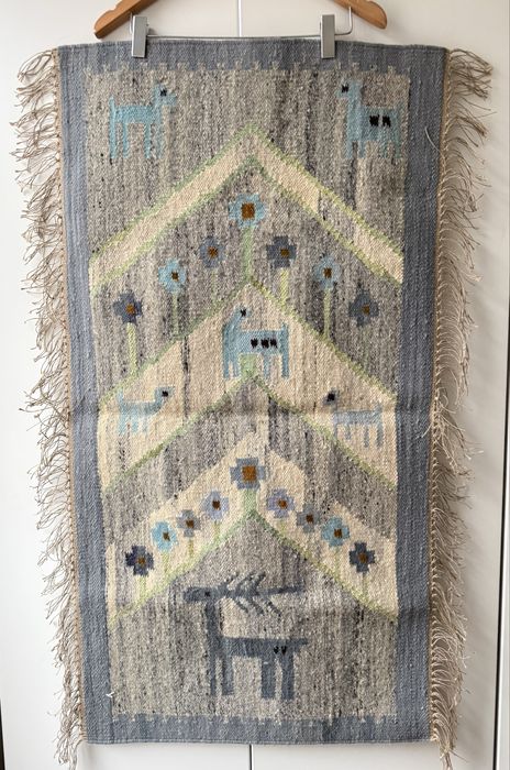 Piękny kilim góralski Zwierzaki - Maria Janowska - Cepelia