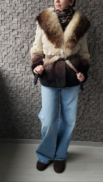 Шуба полушубок з натурального хутра
