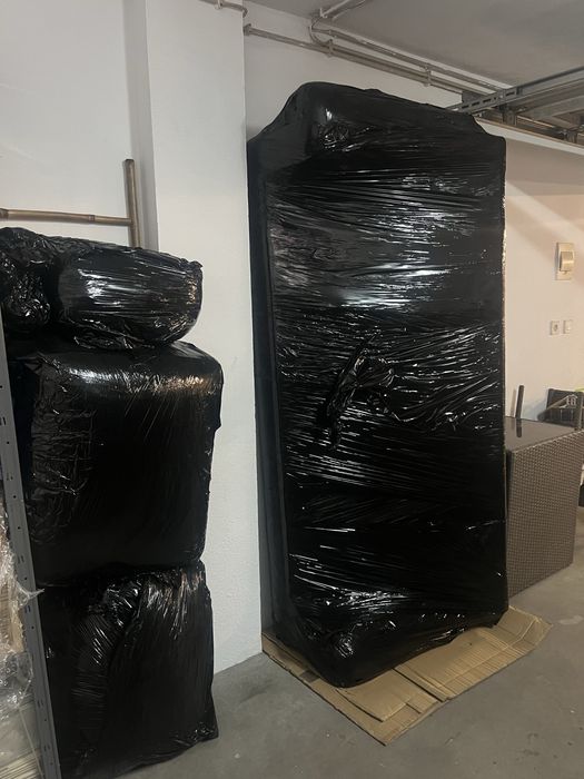 Sofá EKTORP IKEA 3 lugares Cinza/Azul Escuro