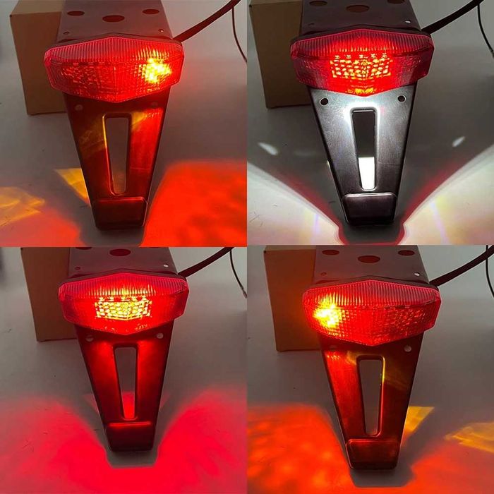 Rabeta com Farolim Traseiro LED e Piscas para Moto Motocross