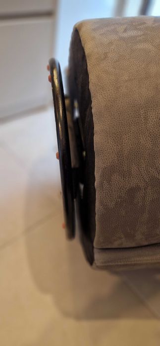 Conjunto Sofás Redondos Giratórios Cinzentos