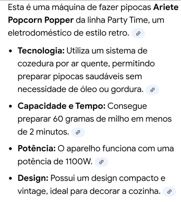 Máquina de fazer pioocas Ariete