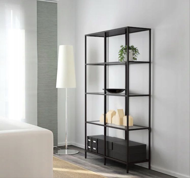 Zestaw industrialnych mebli IKEA FJALLBO i VITTSJO