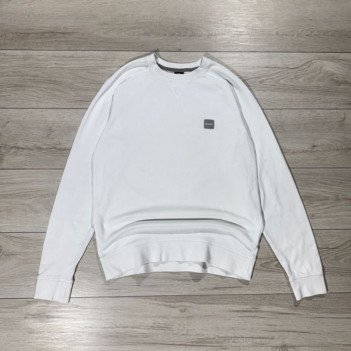 Біла Кофта Бос Boss Logo Qube Patch, M, Оригінал