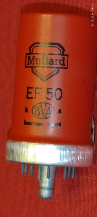 Lampa elektronowa radiowa EF 50 Mullard