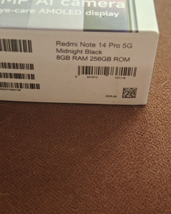 Xiaomi Redmi note 14 PRO / 8 / 256 GB