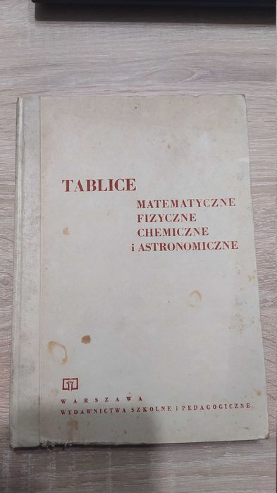 Tablice Matematyczne Fizyczne Chemiczne i Astronomiczne