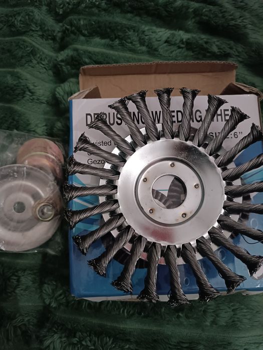 Щітка-диск для тримера 6" (металева, дерустинг, прополювання, видаленн