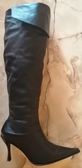 Ботфорты зимние, кожа, , разм 36