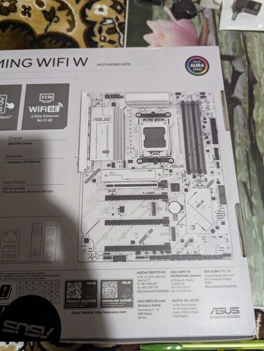 Материнcька плата ASUS B850 MAX GAMING WIFI W (AM5, AMD Ryzen)