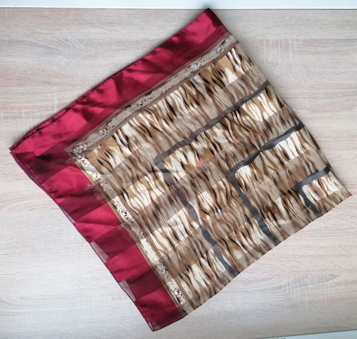 Elegancki krawat męski długi Verdena burgundowy w skosy Nowy