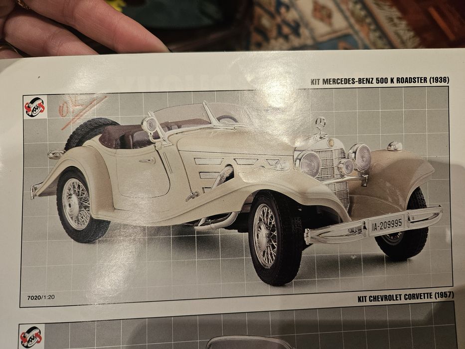 Mercedes-Benz 500 K Roadster (1936) – Bburago 1/20 – Clássico