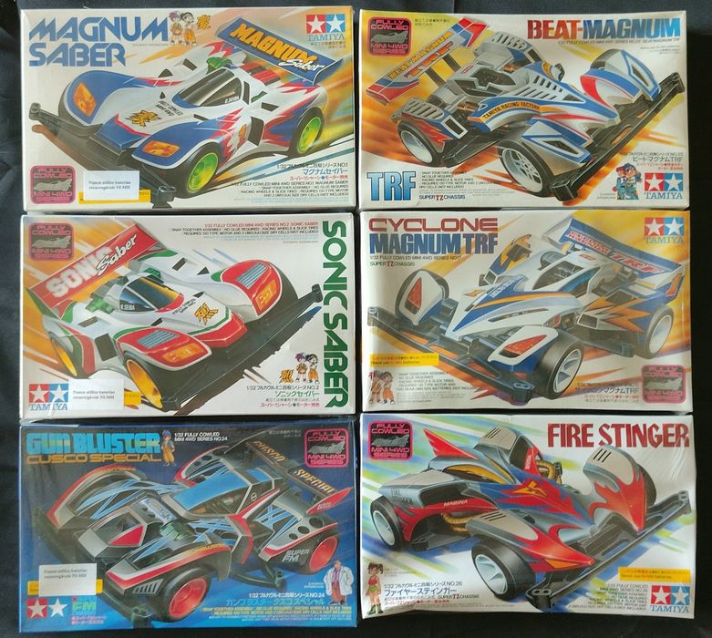 Carro Mini4WD Let's & Go Tamiya (8 Euros cada se comprar os 6)