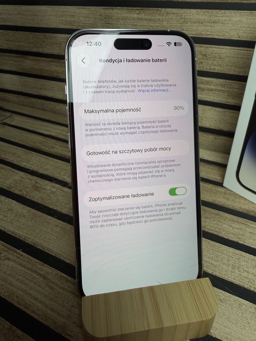 iPhone 14 Pro/Silver/90%/Rewewlcyjny Stan/Pełen Zestaw