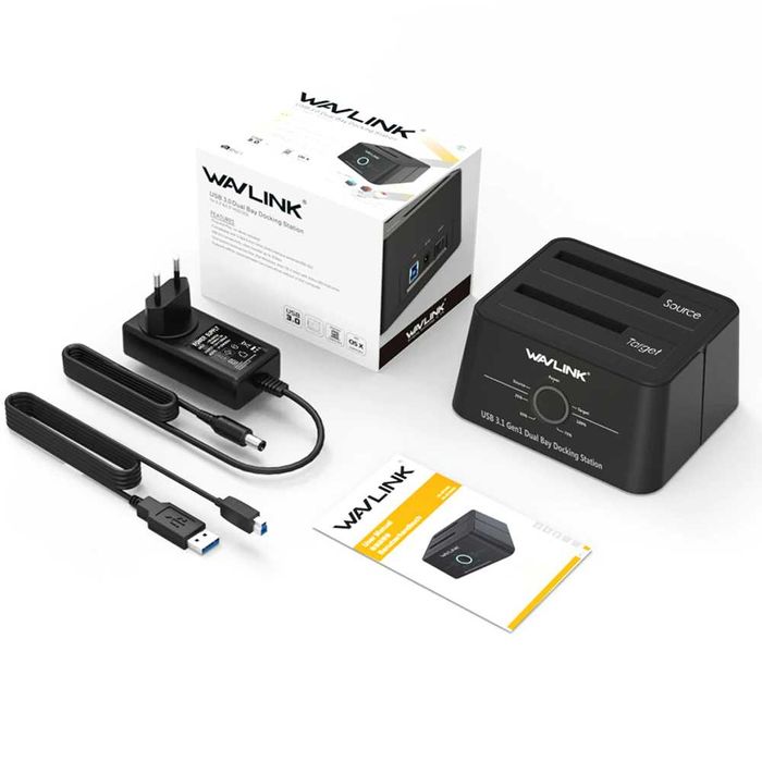 Адаптер докстанция USB 3.0 на SATA для подключения HDD и SDD 2,5"/3,5"