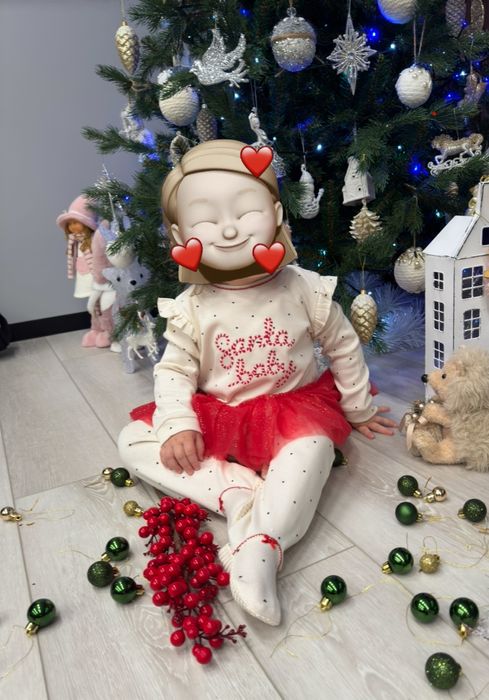 Next чоловічок комбінезон ромпер 92 святковий новорічний різдвяний