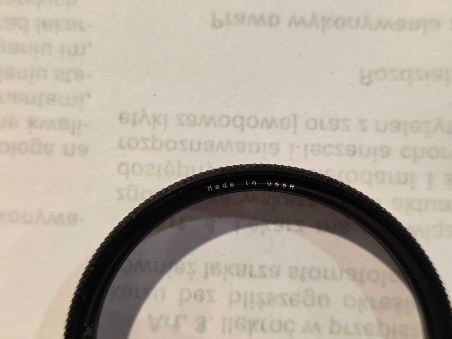 Filtr fotograficzny połówkowy PHOTEX HALF, NDx1,4, USSR, 52mm
